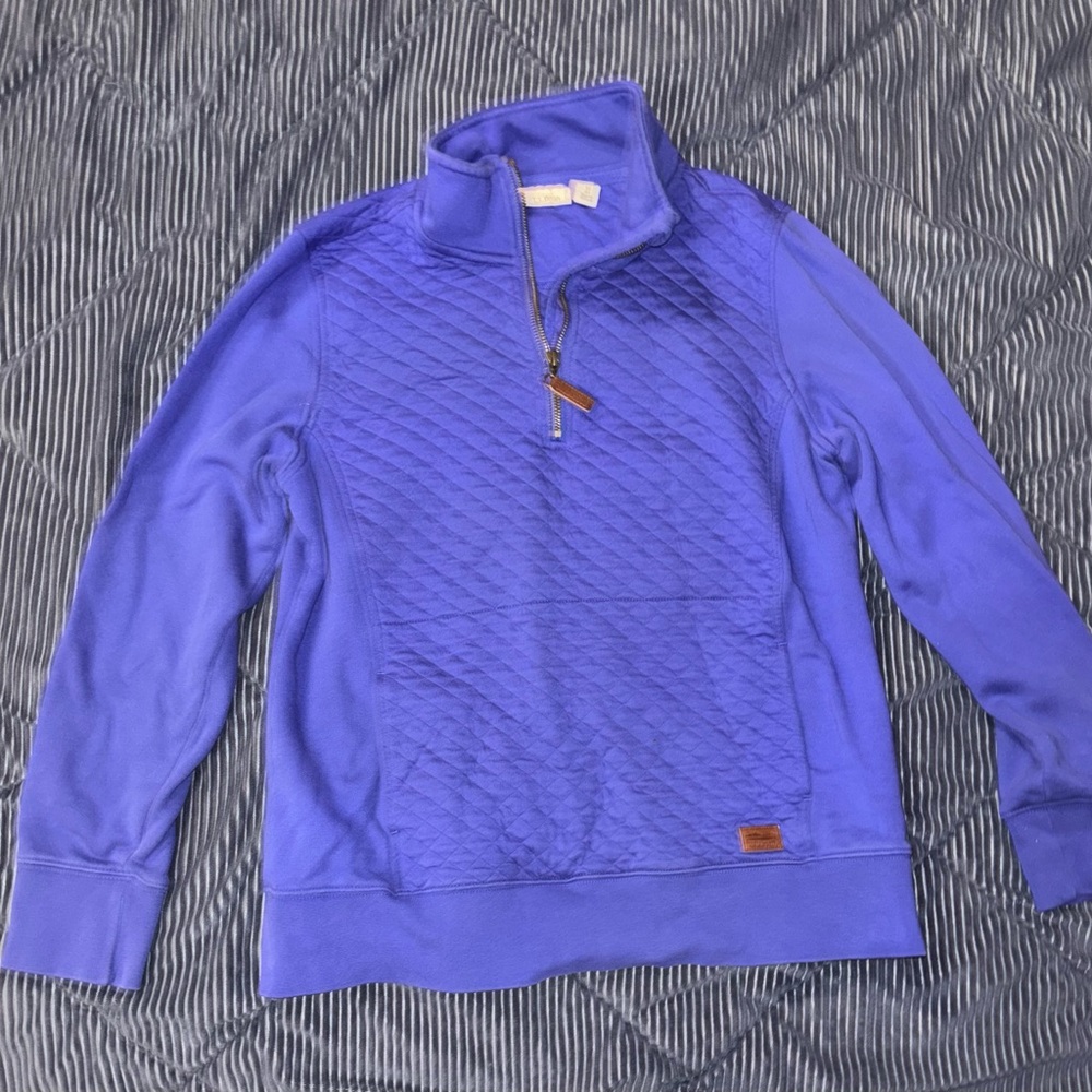 L.L. Bean Purple Quilted Sweatshirt